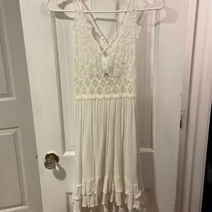 forever 21 white free people adella dress dupe